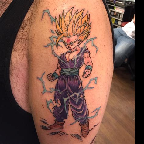 The biggest gallery of dragon ball z tattoos and sleeves, with a great character selection from goku to shenron and even the dragon balls themselves. Tattoo ideas featuring Gohan