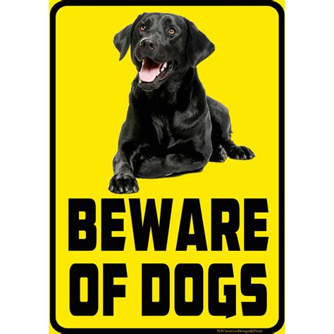 Beware Of Dog Laminated Signage Shopee Philippines