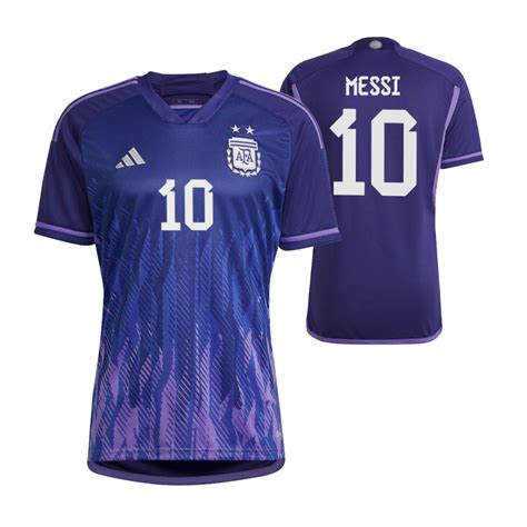 Lionel Messi Argentina 2022 23 Away Authentic Jersey Purple
