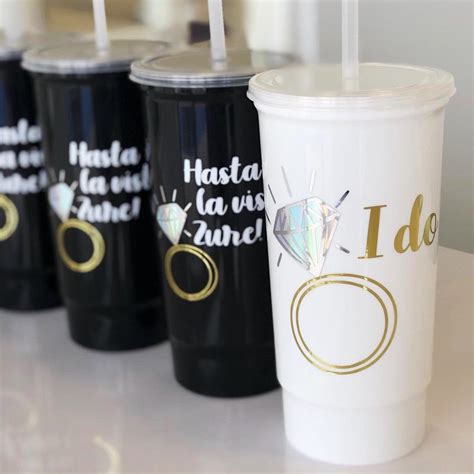 Personalized Bachelorette Cups With Lid And Straw Hasta La Etsy Bachelorette Cups