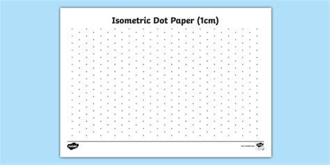 👉 Isometric Dot Paper Teacher Made Twinkl