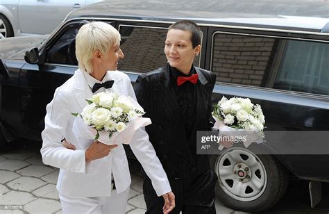 russian lesbian couple irina fedotova and irina shapitko enter a news photo getty images