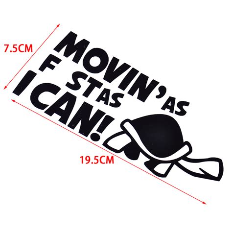 Funny Moving As Fast As I Can Turtle Slow Decal Sticker Car Auto Window Decor Ebay