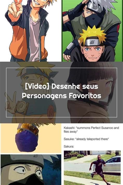 Naruto Video Desenhe Seus Personagens Favoritos Naruto Naruto