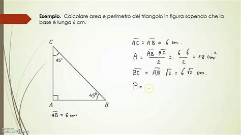 Diagonale Del Quadrato E Triangolo Rettangolo Con Un Angolo Di 45