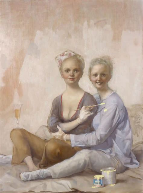 John Currin Review Meta Painter Dances On The Knife Edge Of Taste John Currin House Painter