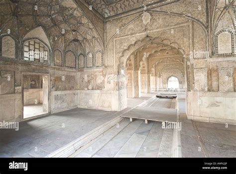 Inside The Rang Mahal In The Red Fort In Delhi In India Stock Photo Alamy