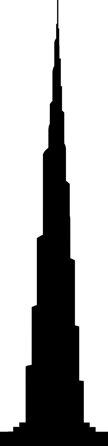 Burj Khalifa Silhouette Vector Clipart Image Free Stock Photo