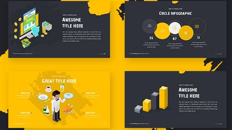 Cool Dark Brush Powerpoint Template Simple Powerpoint Templates