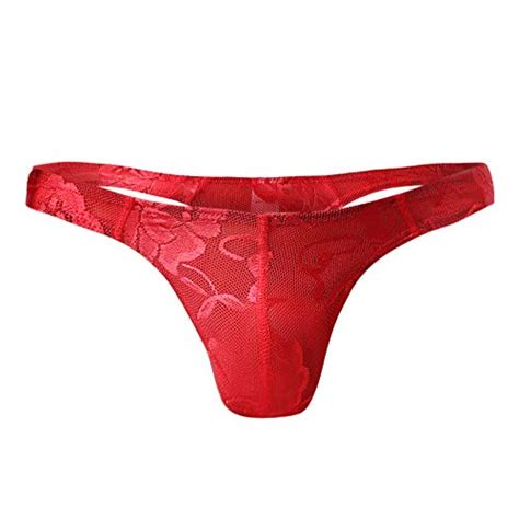 Buy Ocean Store Mens Mesh Bulge Sexy Low Rise Thongs G String Thong
