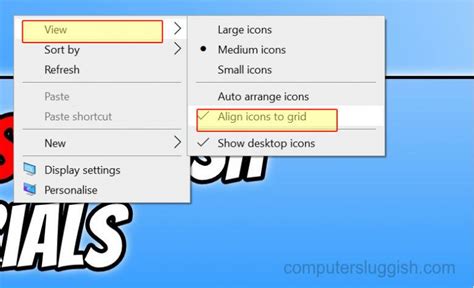 Stop Desktop Icons From Auto Aligning In Windows 10 Computersluggish