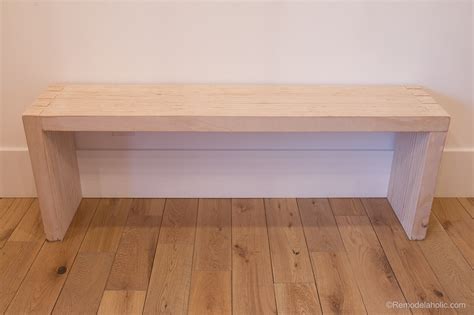 Remodelaholic Diy Modern Plywood Bench Tutorial Half