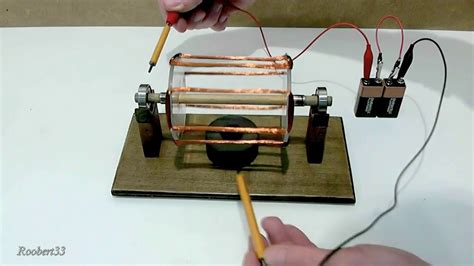 This diy project using a motor gets all the hard work from getting a date on tinder by swiping over for you. Rotation electric motor, easy homemade - YouTube
