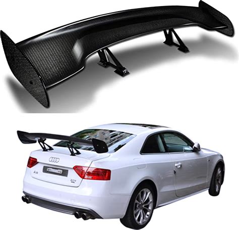 Icbeamer Universal Fit Real Carbon Fiber Gt Wing Rear