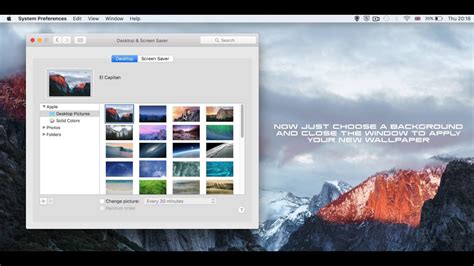 How To Change Your Desktop Background Wallpaper On Mac Os X Tutorial
