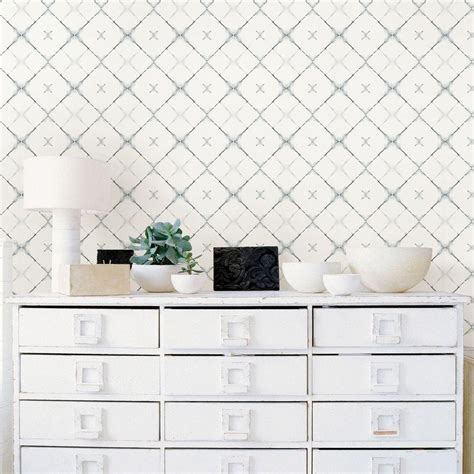 Brewster Grey Modern Trellis Wallpaper Wv8123 The Home Depot