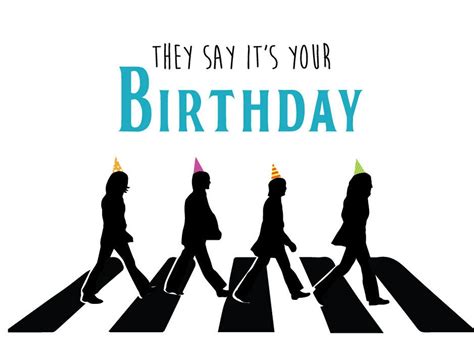Beatles Birthday Card Etsy Beatles Birthday Happy Birthday Man