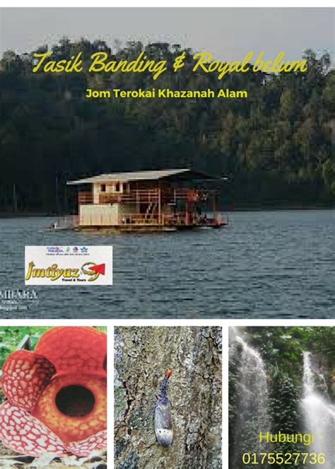 Royal belum state park, is located in malaysia perak state reserve rainforest, an area of 117,500 hectares, the northern part of tasik temenggor has an altitude of 1500 meters, located in the south of the royal belum park, with a variety of natural flora and fauna. IMTIYAZ TRAVEL & TOURS (IPOH BRANCH): PAKEJ KE TASIK ...