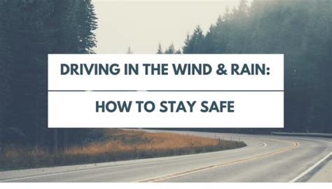 Driving In The Wind And Rain How To Stay Safe Gensan News Online