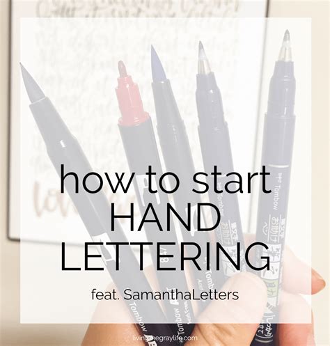 A Beginners Look At Hand Lettering Living The Gray Life Hand