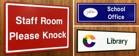 Flat Plate Acm Office And Classroom Door Signs Signs 4 Schools