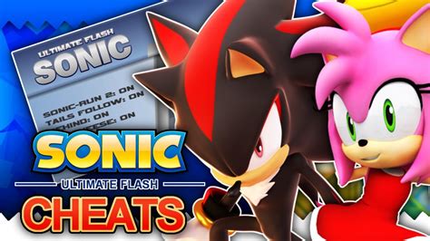 Ultimate Flash Sonic How To Unlock Shadow Amy And Other Cheats Youtube