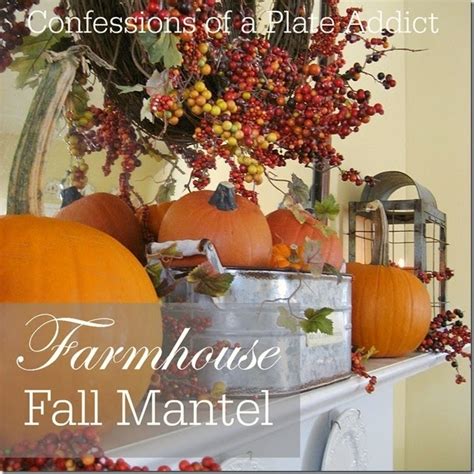 Confessions Of A Plate Addict Pumpkins And Burlap Thanksgiving Mantel