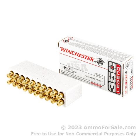 20 Rounds Of Discount 145gr Fmj 350 Legend Ammo For Sale By Winchester
