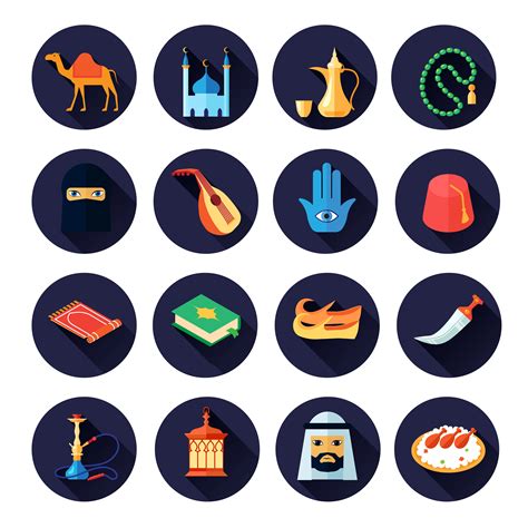 Arabic Culture Icon Flat Illustration Flat Icon Vector Illustration
