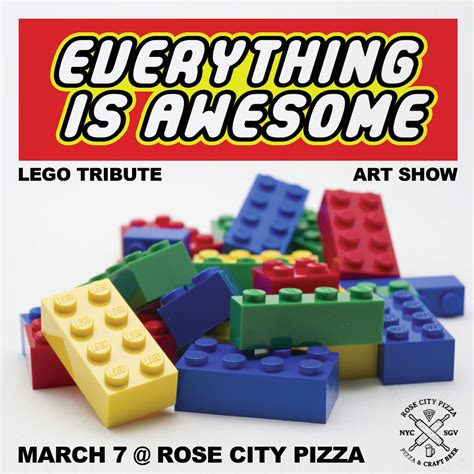 Enkyskulls Everything Is Awesome Lego Tribute Show Rosecitypizza