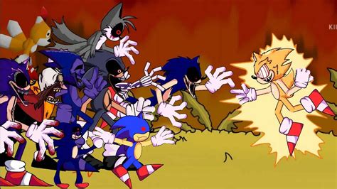 Dc2 Fleetway Sonic Vs Sonicexe Characters Youtube