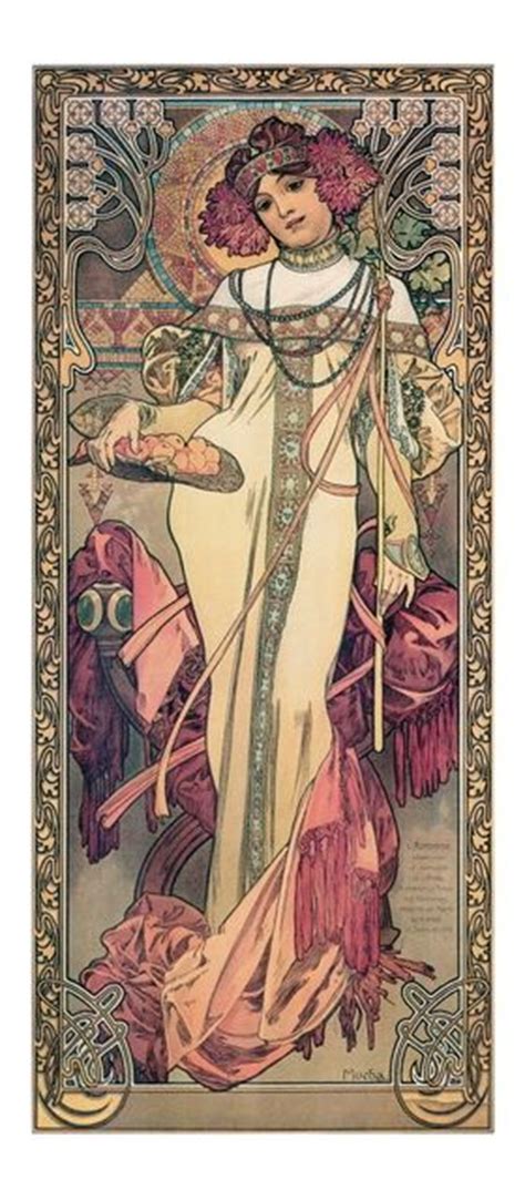 Alfons Mucha Autumn From The Cycle Four Seasons Artnouveau