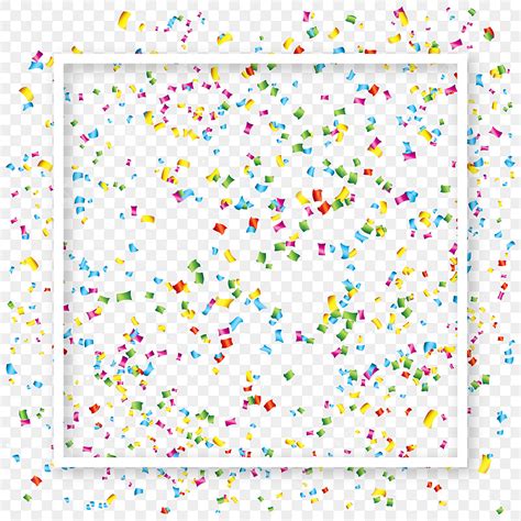 Falling Confetti Vector Hd Png Images Colorful Birthday Confetti