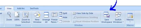 Excel What Is The Option Called Workspace