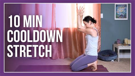 10 Min Yoga Cooldown Post Workout Stretch With Kittens 😻 Youtube