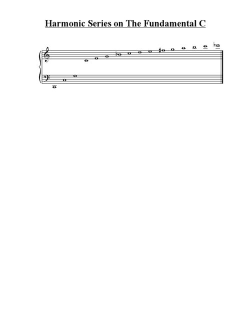 Harmonic Series On C Pdf