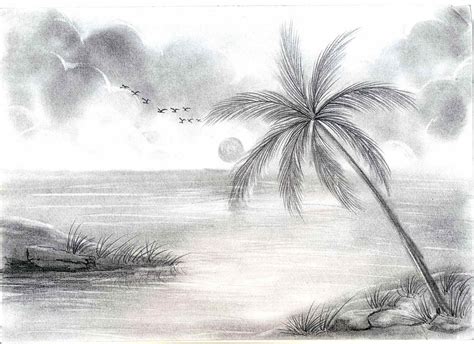 Pencil Drawing Landscape Artists Bestpencildrawing