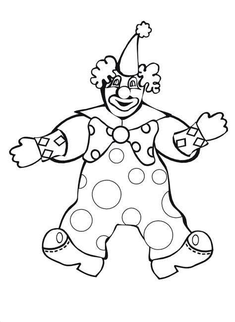 Cute Clown Pages To Print Coloring Pages