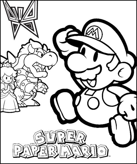 Mario Coloring Pages Black And White Super Mario Drawings For You To
