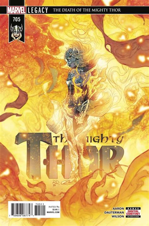Marvel Comics Legacy And Mighty Thor 705 Spoilers The Actual Death Of