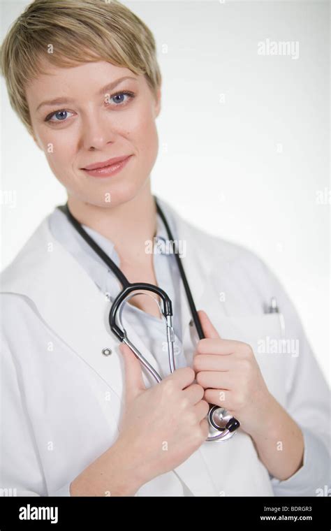 Portrait Of A Female Doctor Stock Photo Alamy