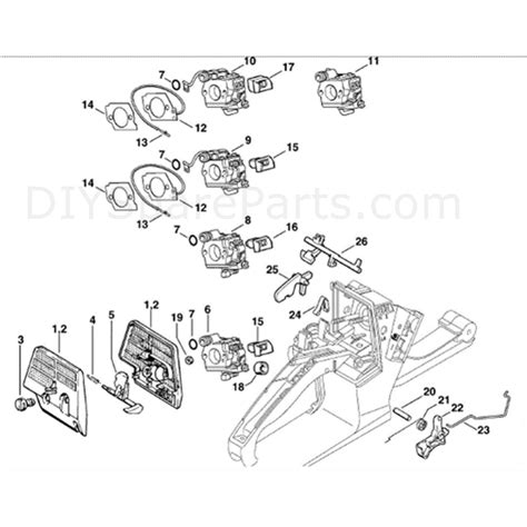 Stihl Ms 260 Chainsaw Ms260 Parts Diagram Air Filter Throttle Control