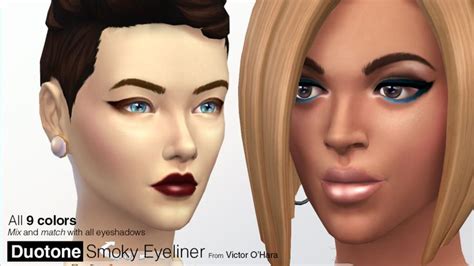 Sims 4 Custom Content Different Skin Tones Sims 4 Smoky Eyeliner