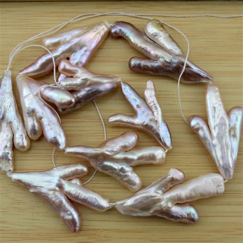 20 26mm Chicken Feet Pearl Natural Purple Freshwater Pearls Etsy