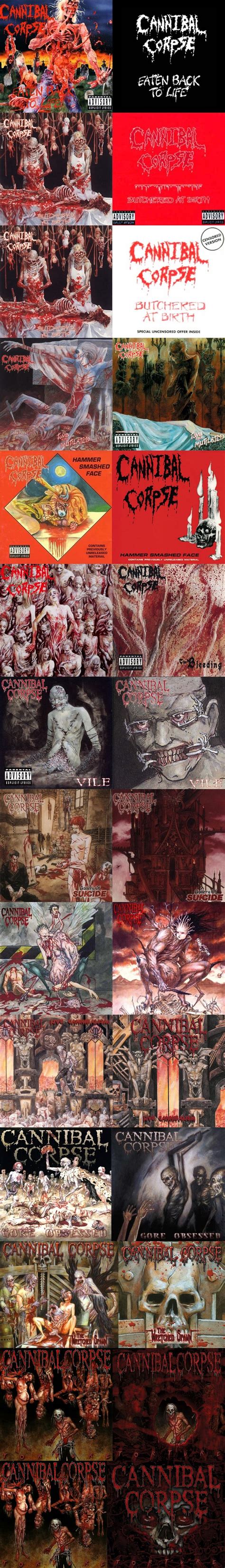 Cannibal Corpse Uncensored And Censored Versions Of Their Album