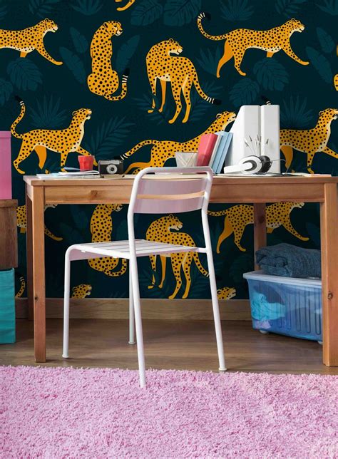 Enlarged Leopards Wallpaper Self Adhesive Peel And Stick Etsy