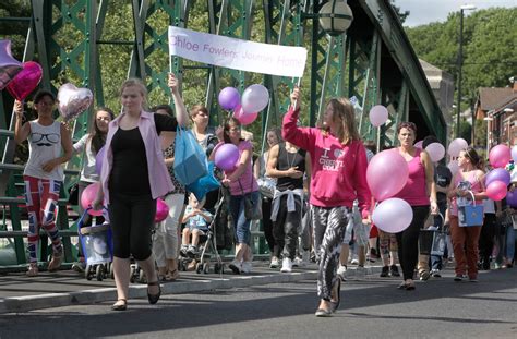 Tributes To Girls Killed In River Wear At Fatfield Near Washington