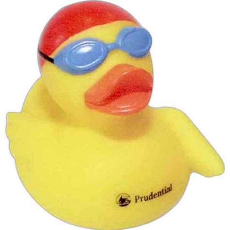 Aquatic Duck With Swim Cap And Goggles Promotional Product Ideas By