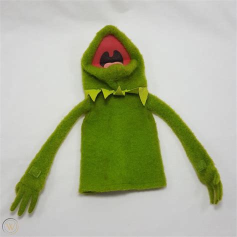 Vintage Kermit The Frog Hand Puppet Fisher Price 1978 Muppets Sesame