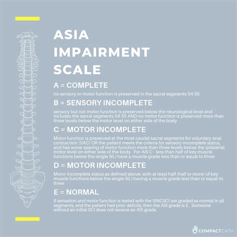 Asia Impairment Scale Compactcath